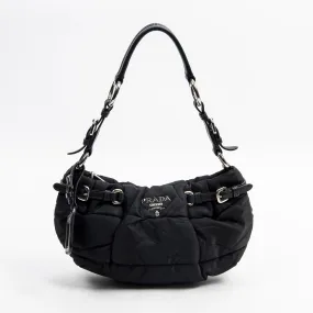 Belt Pleats Shoulder Bag