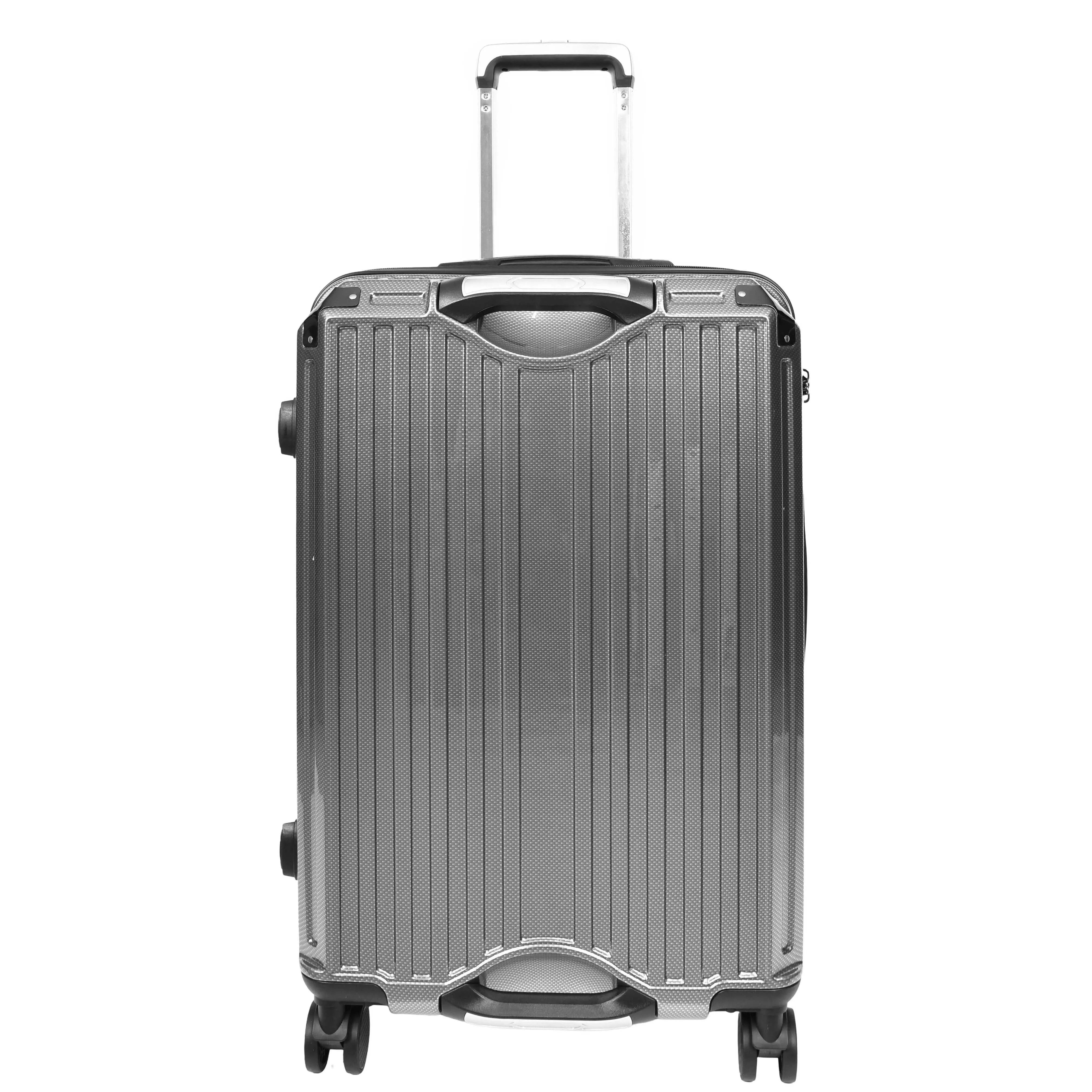 DR691 Four Wheel Suitcase Hard Shell Luggage Charcoal