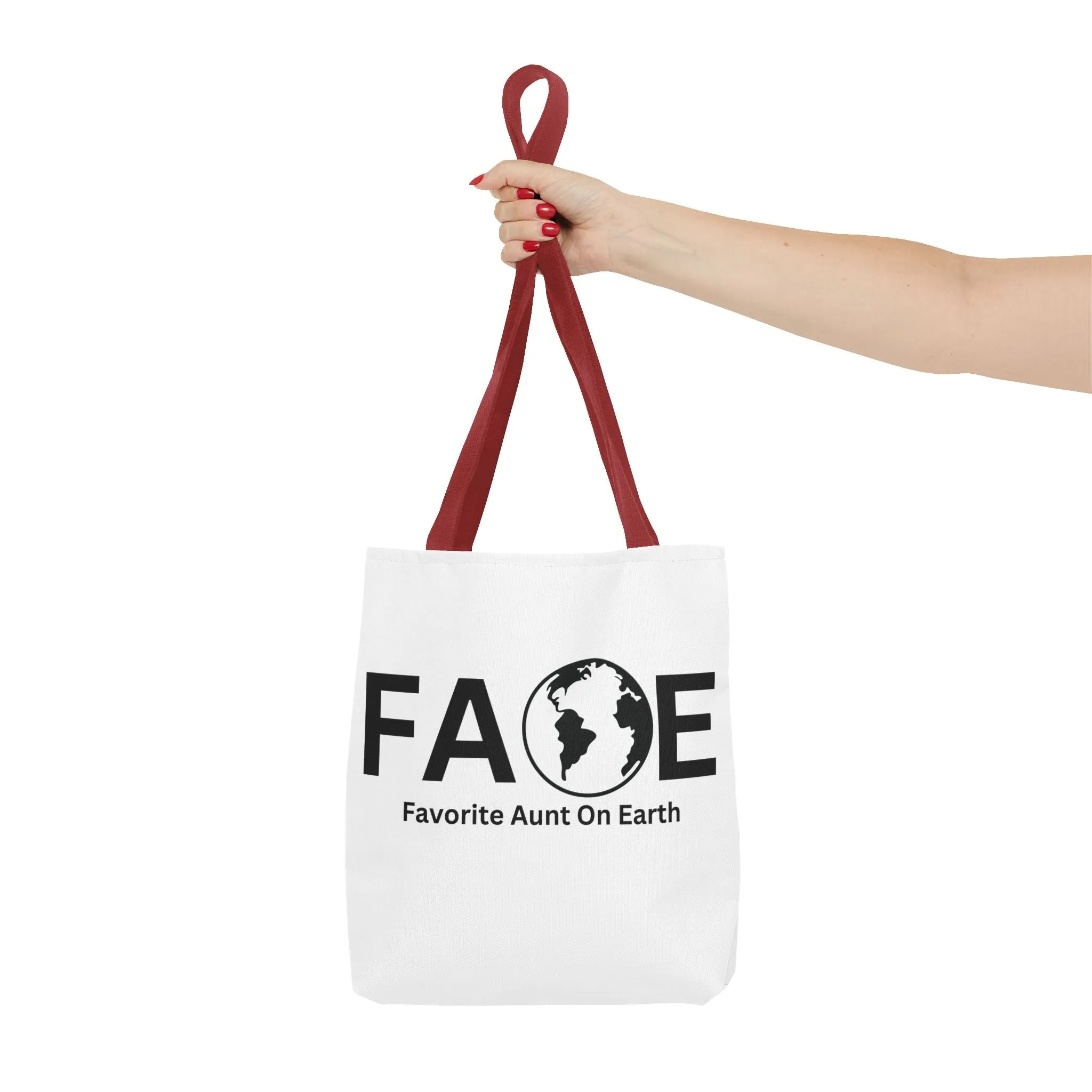 Favorite Aunt On Earth (FAOE) Tote Bag - Custom Printed Stylish and Functional Tote