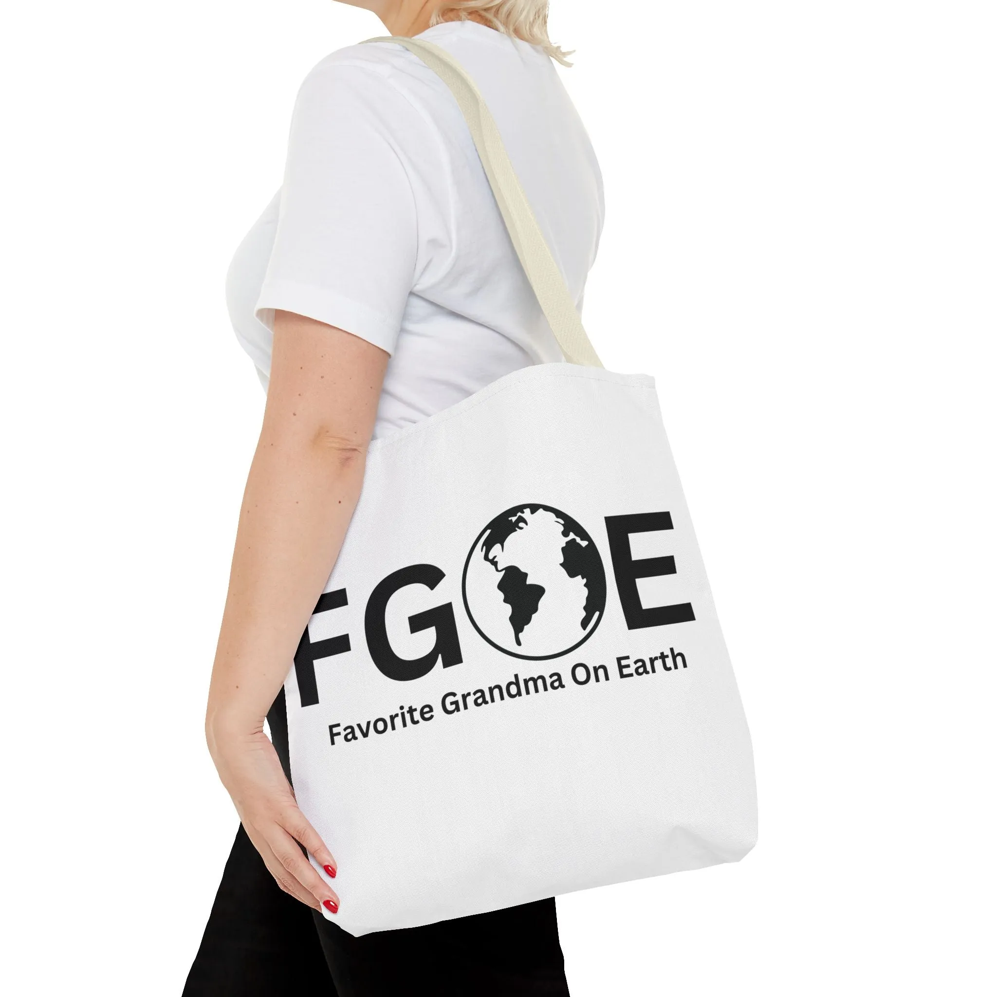 Favorite Grandma On Earth (FGOE) Tote Bag - Custom Printed Stylish and Functional Tote