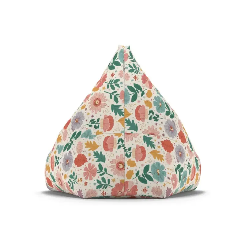 Floral Bean Bag Covers Durable Polyester