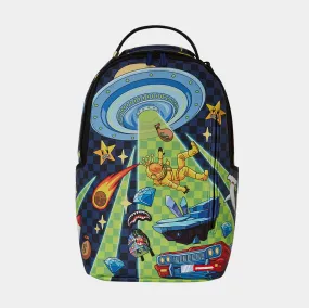 Space Warped Mens Backpack (Blue/Green)